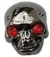 METAL SKULL ELECTRIC GUITAR KNOB GOTHIC BLACK GOTH SCULL SHAPE